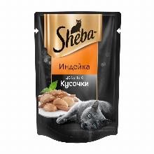 КОРМ ДЛЯ КОШЕК sheba КУРИЦА С ИНДЕЙКОЙ 80 Г