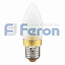 ЛАМПА СВЕТОДИОДНАЯ feron СВЕЧА/ E27/ 3ВТ/ 230В 4000К 50000Н LB-70 25276