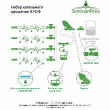 СИСТЕМА КАПЕЛЬНОГО ПОЛИВА ПРОФ зеленая река