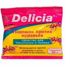 ИНСЕКТИЦИД ПОРОШОК ПРОТИВ МУРАВЬЕВ DELICIA 30 Г  родемос