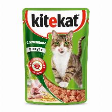 КОРМ ДЛЯ КОШЕК kitekat КРОЛИК В СОУСЕ 85 Г