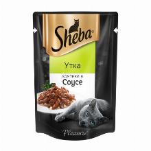 КОРМ ДЛЯ КОШЕК sheba УТКА В СОУСЕ 85 Г