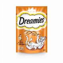 ЛАКОМСТВА ДЛЯ КОШЕК dreamies ПОДУШЕЧКИ С КУРИЦЕЙ 30 Г