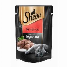 КОРМ ДЛЯ КОШЕК sheba ЦЕЛЬНЫЕ КУСОЧКИ ЯГНЕНОК 80 Г