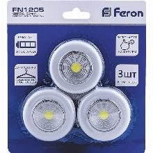 СВЕТИЛЬНИК КНОПКА  СВЕТОДИОДНАЯ 1LED 2W feron FN1205 23375