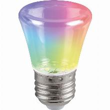 ЛАМПА СВЕТОДИОДНАЯ E27 1W RGB 0Lm С45 КОЛОКОЛЬЧИК 45х70мм LB-372 38131 feron