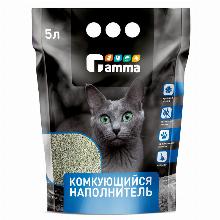 НАПОЛНИТЕЛЬ ДЛЯ ТУАЛЕТОВ КОМКУЮЩИЙСЯ БЕТОНИТОВЫЙ 5Л gamma 20312001