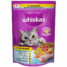 КОРМ ДЛЯ КОШЕК whiskas ПОДУШЕЧКИ С КУРИЦЕЙ ДЛЯ СТЕРИЛИЗОВАННЫХ КОШЕК 350 Г