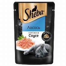 КОРМ ДЛЯ КОШЕК sheba ЛОСОСЬ В СОУСЕ 75 Г