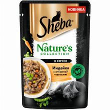 КОРМ ДЛЯ КОШЕК sheba NATURES С ИНДЕЙКОЙ И МОРКОВЬЮ 75 Г