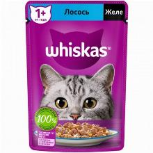 КОРМ ДЛЯ КОШЕК whiskas ЖЕЛЕ С ЛОСОСЕМ 75 Г