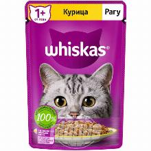 КОРМ ДЛЯ КОШЕК whiskas РАГУ С КУРИЦЕЙ 75 Г