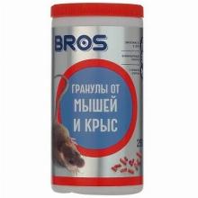 СРЕДСТВО ОТ КРЫС И МЫШЕЙ BROS ГРАНУЛЫ 250 Г bros