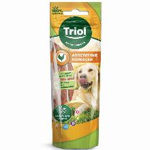 ЛАКОМСТВА ДЛЯ СОБАК triol АППЕТИТНЫЕ КОЛБАСКИ С КУРИЦЕЙ 40 Г