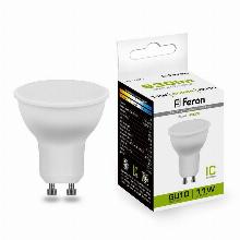 ЛАМПА СВЕТОДИОДНАЯ GU10 11W 4000К 930Lm MR16 50х57мм LB-760 38141 feron